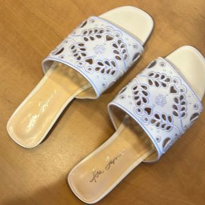 Isa Tapia White Sandals